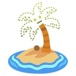 Desert island and Dotted line face