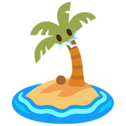 Desert island and Face in clouds