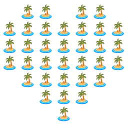 Desert island and Heart suit