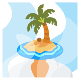 Desert island and Hot springs