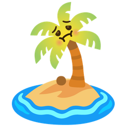 Desert island and Nauseated face