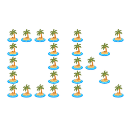 Desert island and OK button