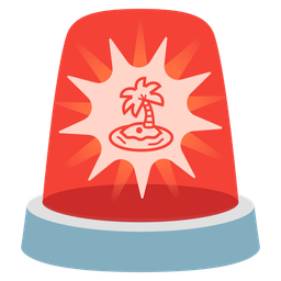 Desert island and Police car light