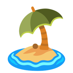 Desert island and Umbrella