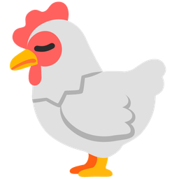 disappointed face and chicken