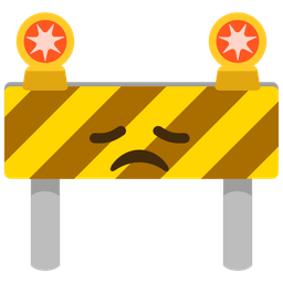 disappointed face and construction