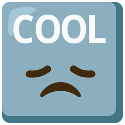 disappointed face and COOL button