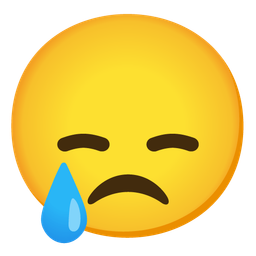 disappointed face and crying face