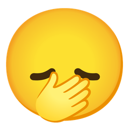 disappointed face and face with open eyes and hand over mouth