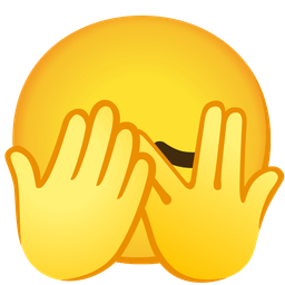 disappointed face and face with peeking eye