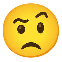 disappointed face and face with raised eyebrow