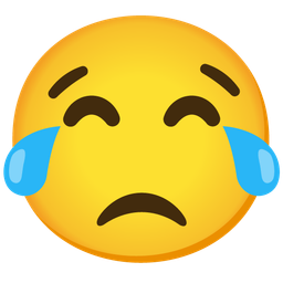 Disappointed face and Face with tears of joy