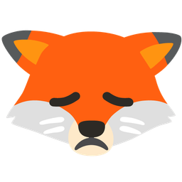 disappointed face and fox