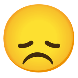 disappointed face and frowning face