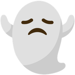 disappointed face and ghost