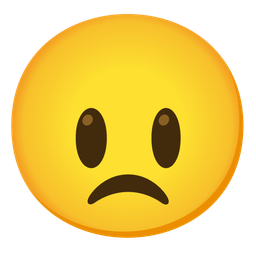 Disappointed face and Grinning face with big eyes