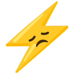 disappointed face and high voltage