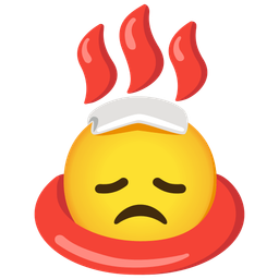 disappointed face and hot springs