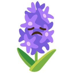 disappointed face and hyacinth