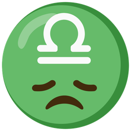 disappointed face and Libra