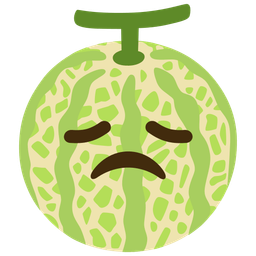 disappointed face and melon