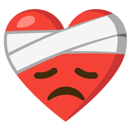 Disappointed face and Mending heart