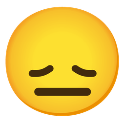 disappointed face and neutral face