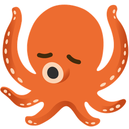 disappointed face and octopus