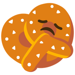 disappointed face and pretzel