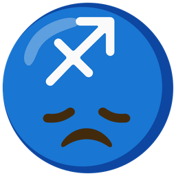 disappointed face and Sagittarius