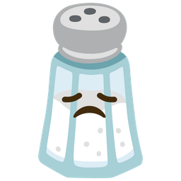 disappointed face and salt