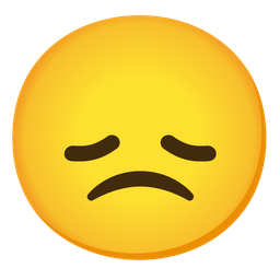 disappointed face and slightly frowning face