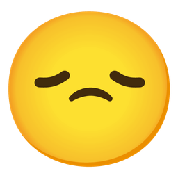 Disappointed face and Smiling face with smiling eyes