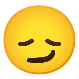 disappointed face and smirking face