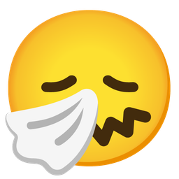 disappointed face and sneezing face