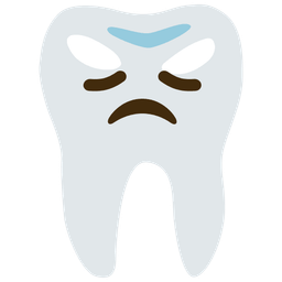 disappointed face and tooth