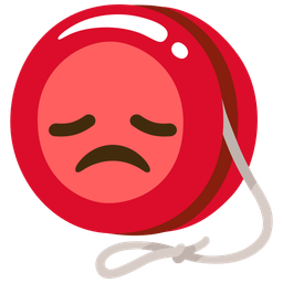 disappointed face and yo-yo