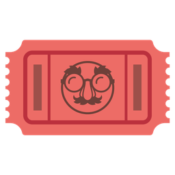 disguised face and admission tickets