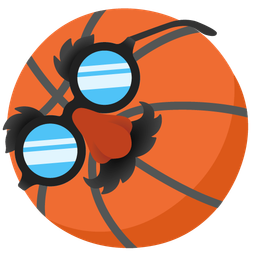 disguised face and basketball