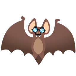 disguised face and bat