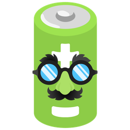 disguised face and battery