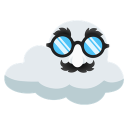 disguised face and cloud