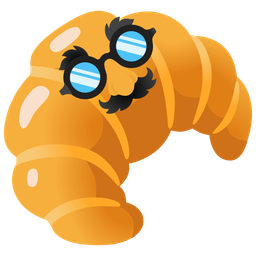 disguised face and croissant