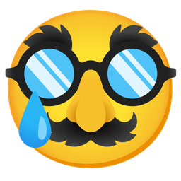 disguised face and crying face