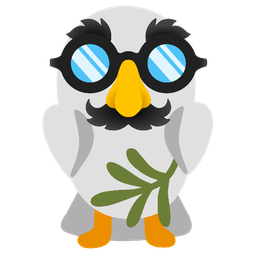 disguised face and dove