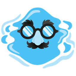 disguised face and droplet