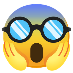 disguised face and face screaming in fear