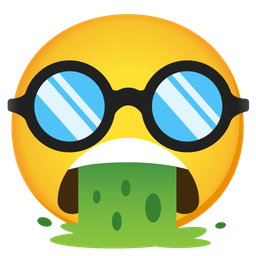 disguised face and face vomiting