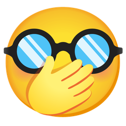 Disguised face and Face with hand over mouth