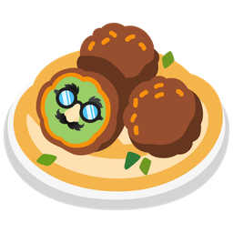 disguised face and falafel